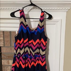 Chevron maxi dress